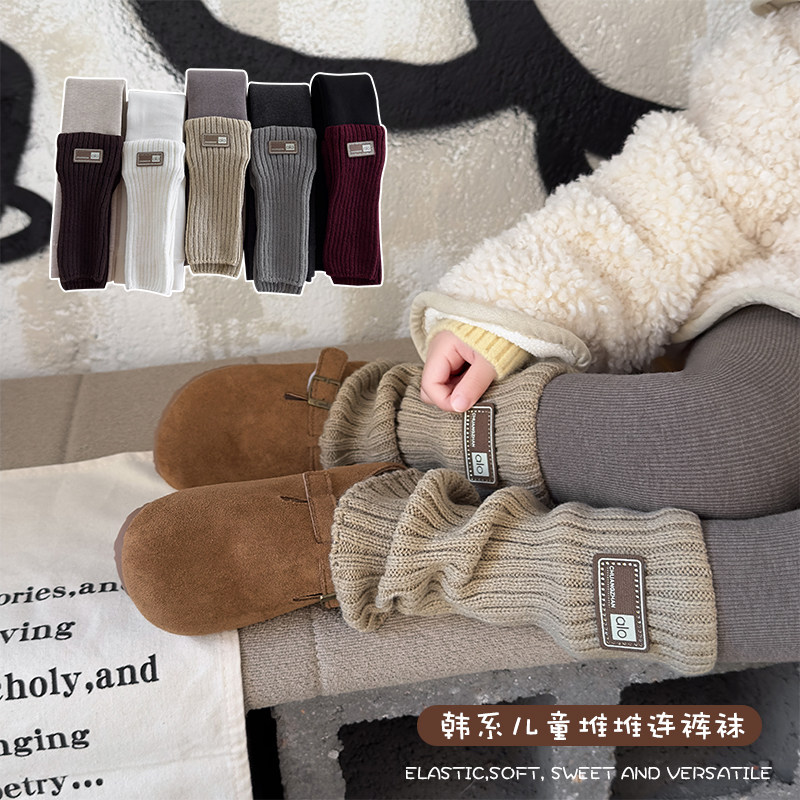 女童打底裤秋冬加绒加厚儿童裤袜不连脚冬季外穿九分女宝宝打底袜,童装/婴儿装/亲子装,儿童袜子(0-16岁),淘宝优惠券,粉丝福利购,淘宝优惠卷