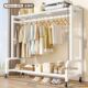 新款 可移动挂衣服架子加粗加厚室内晾衣架 衣帽架落地立式