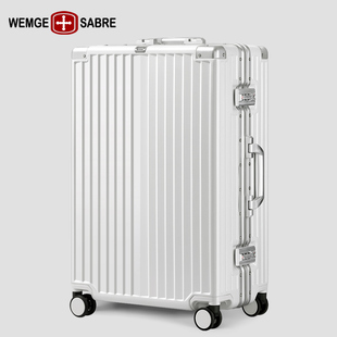 铝框行李箱女多功能拉杆箱20寸登机旅行箱万向轮密码 新款 皮箱男24