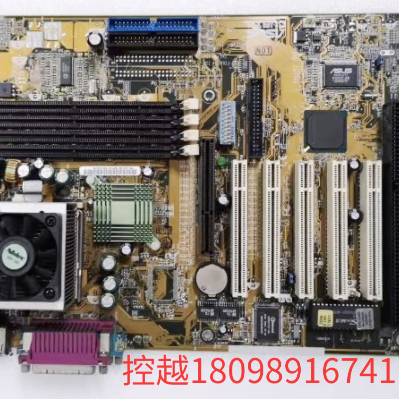 华硕ASUS CUBX-L REV.1.01 工控主板 带2个ISA槽 BX工控板