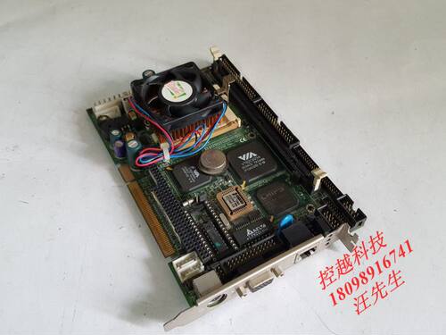艾讯SBC8260 Rev.A6 工控主板 CPU半长卡 带CPU内存风扇 保一年