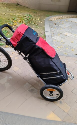 出口正品两轮双包行李拖车购物自行车拖车手拉车铝合金拖挂车旅行