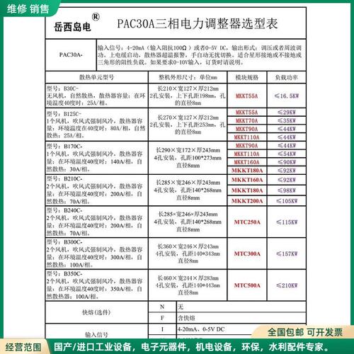 可维修PAC30A-三相电力调整器恒流恒压恒功率调整器控制移相调功