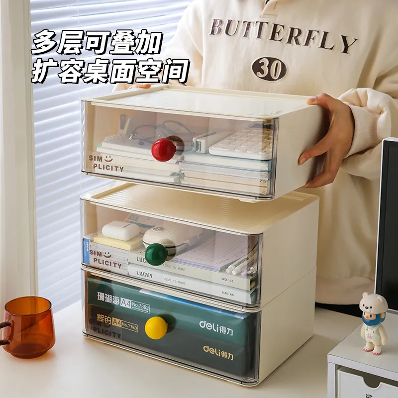 多巴胺办公室桌面收纳盒抽屉式A4文件柜多层大容量工位桌上置物柜,收纳整理,其他收纳,淘宝优惠券,粉丝福利购,淘宝优惠卷
