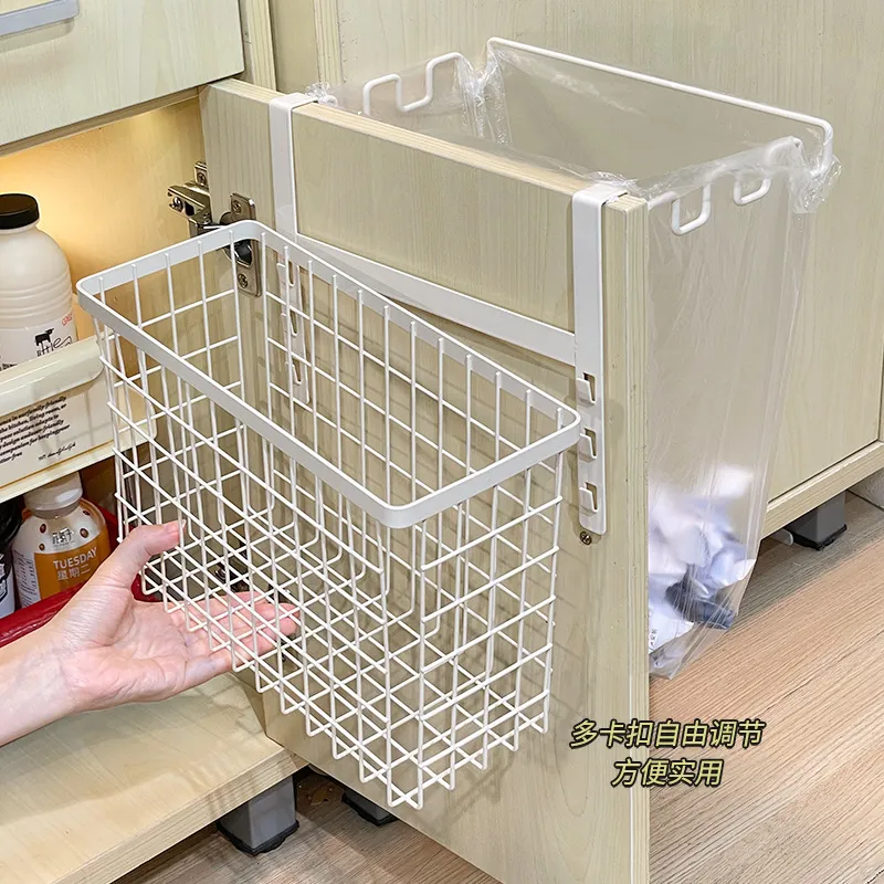 宿舍铁艺双面挂篮下桌主机柜收纳神器柜门内挂钩悬挂式门外置物架