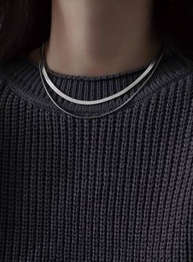 拉子们的宝藏店铺简约双层蛇骨链项链潮冷淡风锁骨链轻奢小众颈链