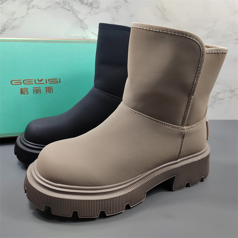 真皮雪地靴女2025年新款冬季百搭