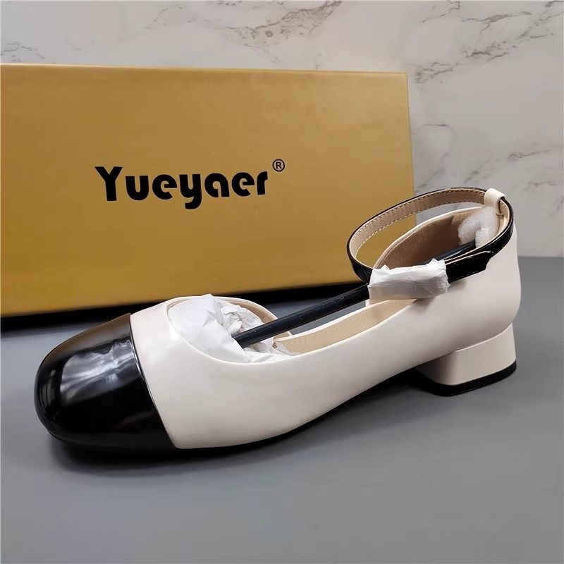 月芽儿小香风真皮玛丽珍鞋女2026春季新款法式配裙子粗跟浅口单鞋,女鞋,玛丽珍鞋,淘宝优惠券,粉丝福利购,淘宝优惠卷