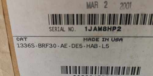 AB 罗克韦尔变频器1336S-BRF30-AE-DE-HAB-L5  全新现货