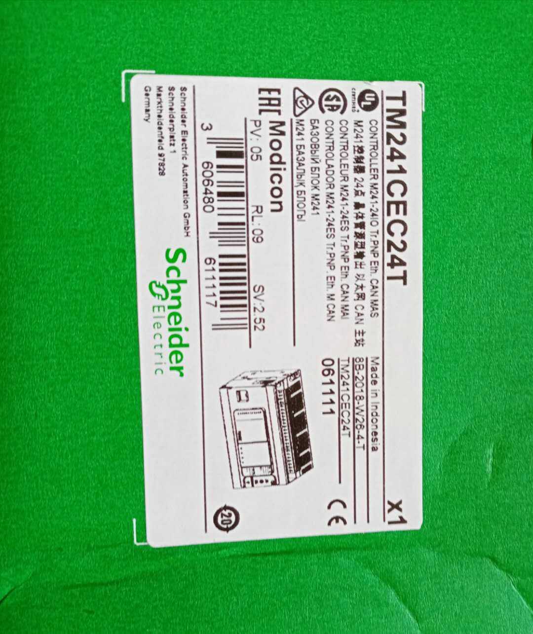 施耐德PLC控制器TM241cec24t