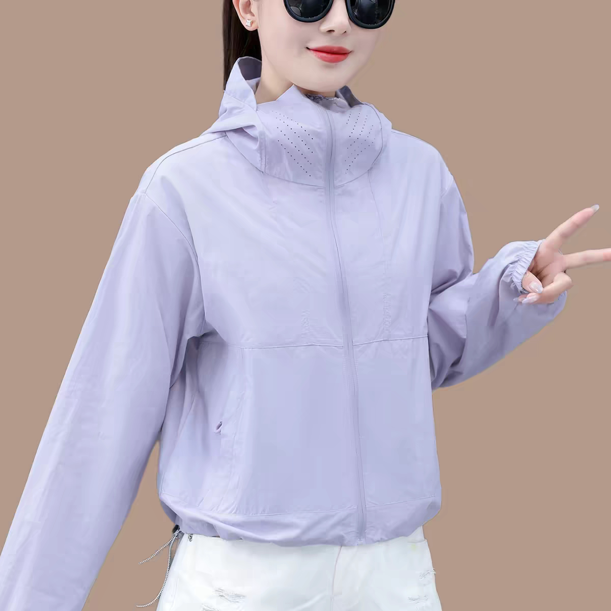 【官方品牌】2026夏冰丝面料凉感舒适防晒衣女时尚气质百搭防晒服