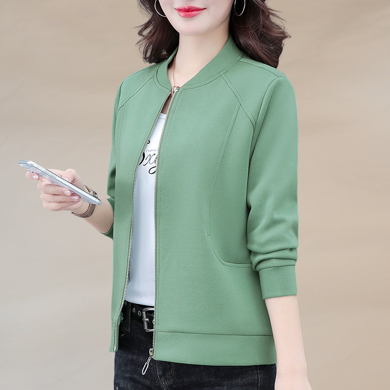 洋气时尚棒球服外套女士舒适上衣
