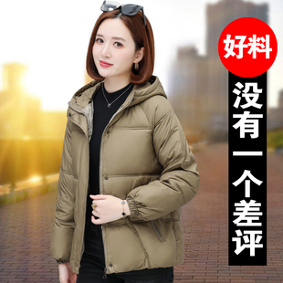 羽绒棉服女冬季2026年新款洋气中年妈妈加厚保暖连帽短款棉衣棉袄