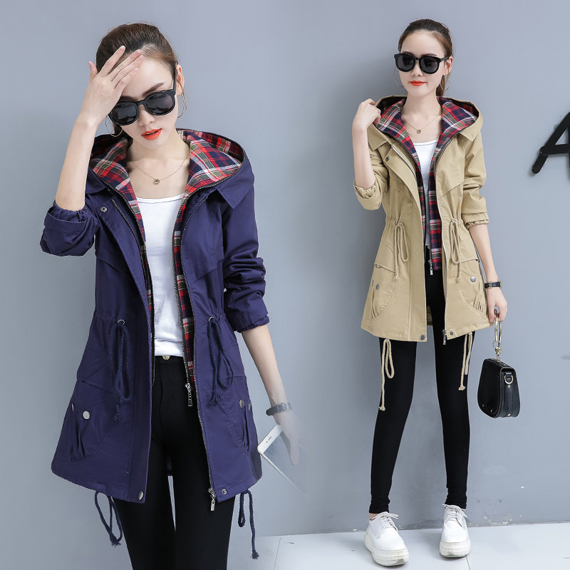 韩国短款风衣女外套小矮个子收腰2019春装秋冬季新款韩版加厚褂子|ruв категории Женская одежда, ветровка - от Buy2taobao.com для оказания профессиональной услуги покупки агента Taobao
