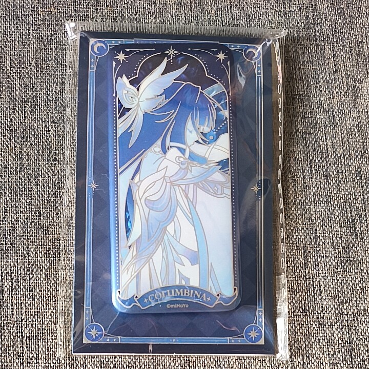 原神正版现货少女哥伦比娅周边伴月纪闻徽章吧唧谷子42*90mm