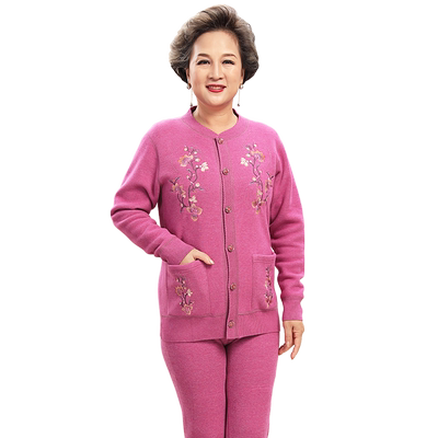 雅鹿妈妈开身保暖内衣加绒套装