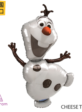 美国进口A牌Anagram雪宝铝膜气球 冰雪奇缘Forzen olaf奥利弗雪人