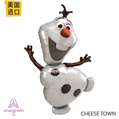 冰雪奇缘雪宝Olaf立体雪人铝膜球