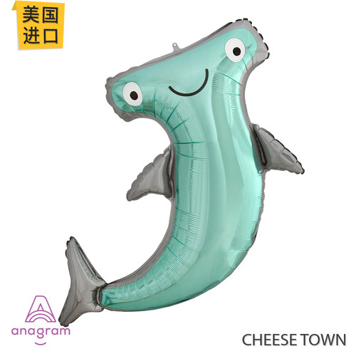 美国进口anagram锤头鲨铝膜气球