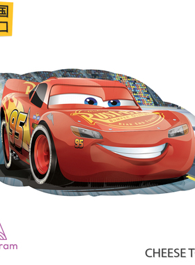 美国进口A牌Anagram闪电麦昆铝膜气球 汽车总动员McQueen卡通红色