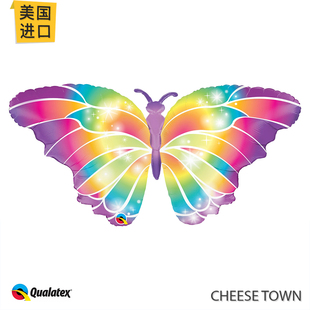 美国进口先锋Qualatex亮光蝴蝶铝膜气球婚庆气球拍照道具节日装扮