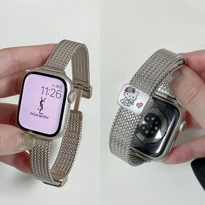 适用iwatch表带麦穗小蛮腰表链