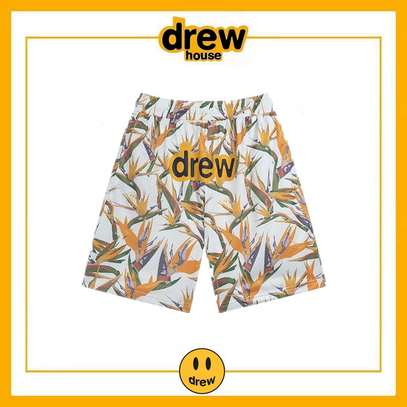 Drew笑脸字母潮牌天堂鸟贾斯汀比伯高街FOG宽松沙滩网眼五分短裤,男装,短裤,淘宝优惠券,粉丝福利购,淘宝优惠卷