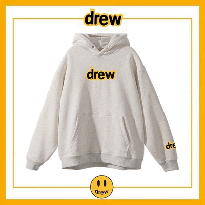 Drew字母无绳连帽卫衣