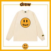 纯棉打底衫 Drew笑脸长袖 T恤男潮牌欧美高街贾斯汀比伯宽松情侣款