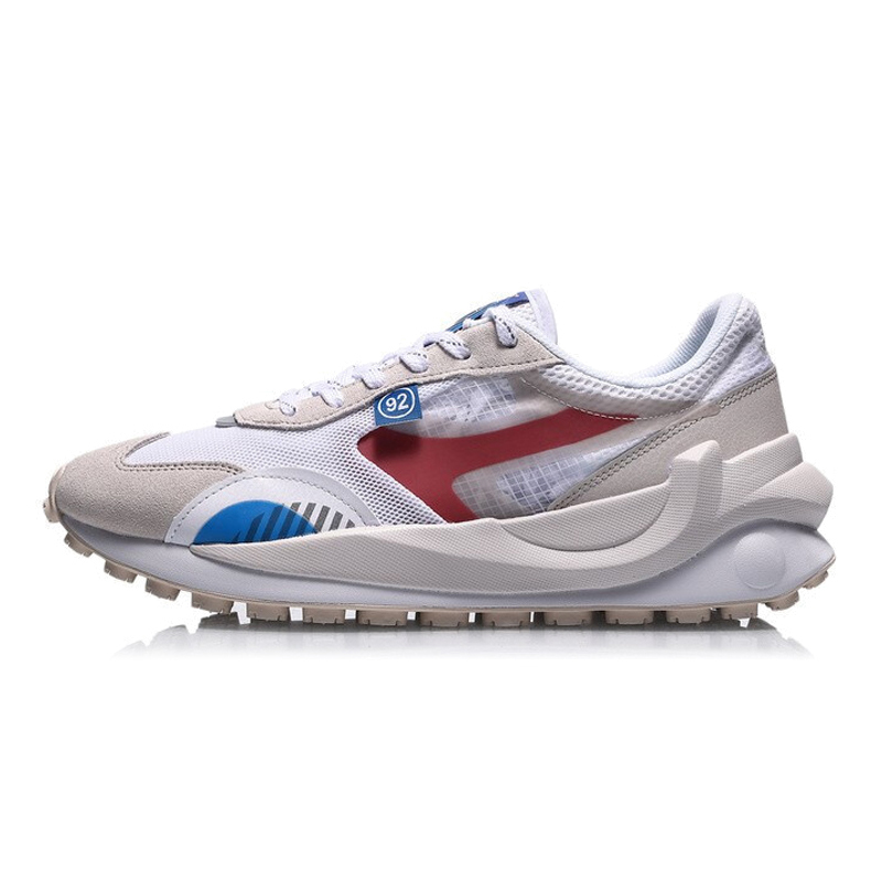 李宁正品潮流休闲时尚运动透气耐磨方圆男子经典休闲鞋AGCR039