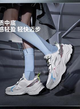 李宁正品2025新款星环女子复古千禧厚底耐磨透气休闲鞋AGCV356