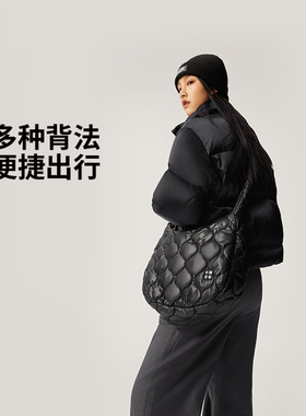 李宁正品2024新款男女同款潮流百搭便携休闲单肩斜挎包ABDU325