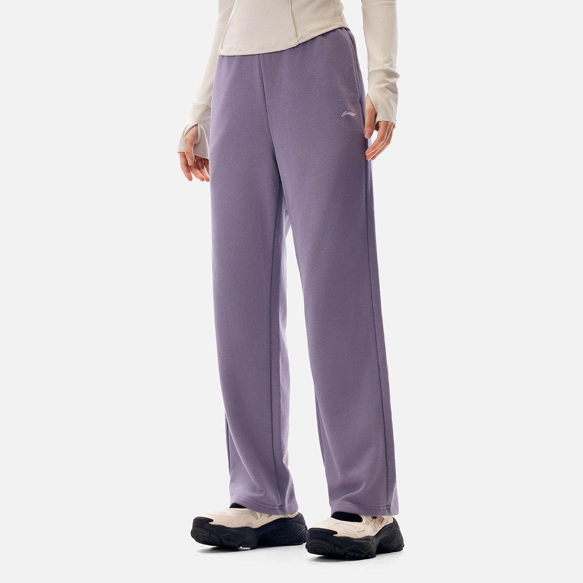 李宁正品健身系列女子亲肤舒适中腰系带直筒反光运动卫裤AKLVA52,运动服/休闲服装,运动长裤,淘宝优惠券,粉丝福利购,淘宝优惠卷