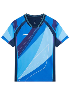 Lining/李宁正品乒乓秋系列儿童宽松速干透气舒适短袖T恤AAYT034