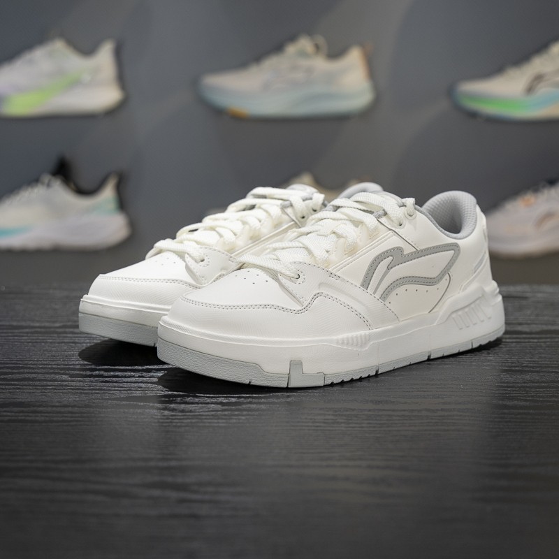 李宁正品COMMON 80s男子轻质舒适低帮防滑经典休闲板鞋AGCV269-1,运动鞋new,板鞋,淘宝优惠券,粉丝福利购,淘宝优惠卷