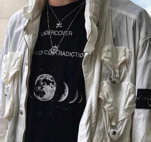 Undercover复古印花短袖青年潮流