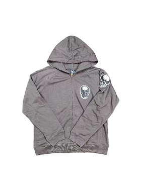 Lmyer Number Nine 骷髅刺绣水洗破坏外套宽松休闲卫衣长袖