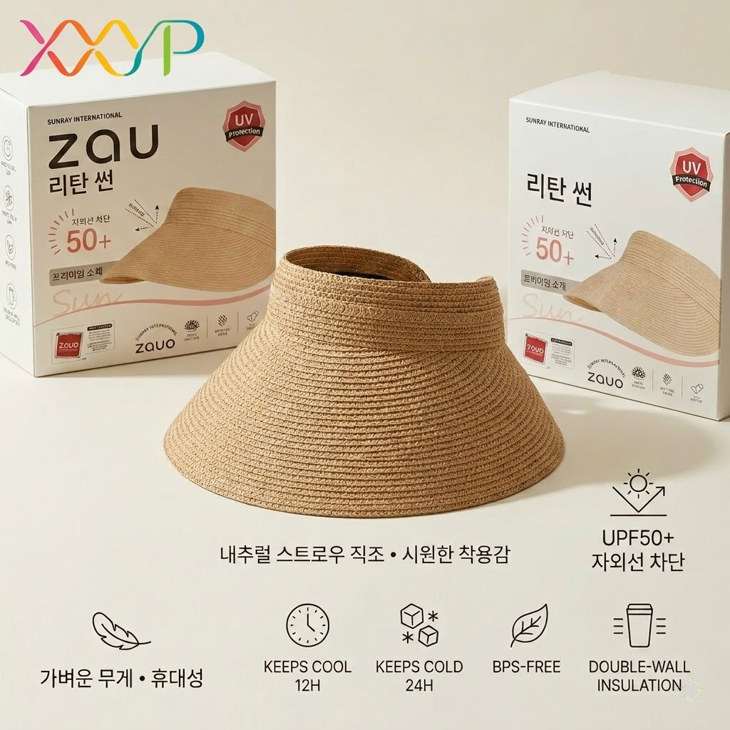 出口韩国za某uo草编空顶防晒帽夏季沙滩遮阳帽UPF50+可收纳高雅