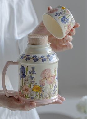 复古一杯一壶陶瓷杯壶 ins女生生日礼品伴手礼