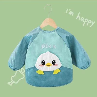 宝宝罩衣春季防水防油儿童罩衣反穿衣外穿男女孩吃饭婴儿围裙新款