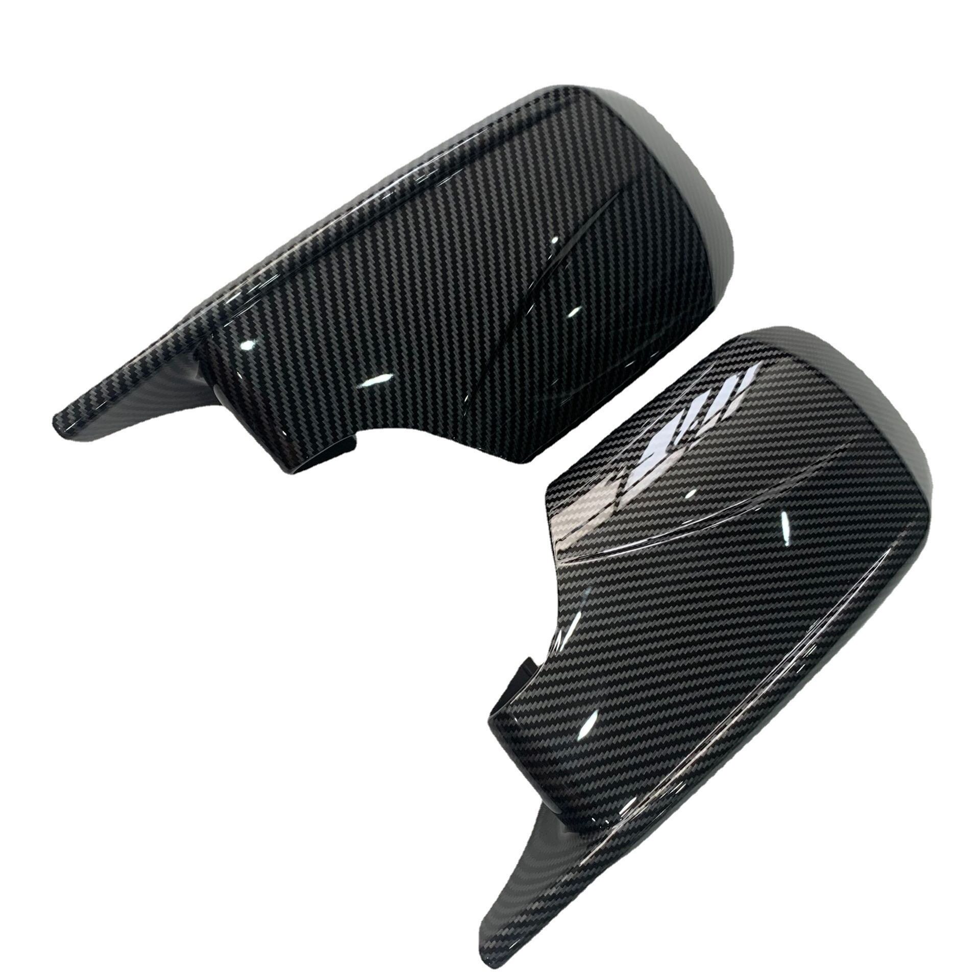 适用宝马3系5系E46E39 98-05M4款碳纹水转印倒车镜后视镜牛角镜壳