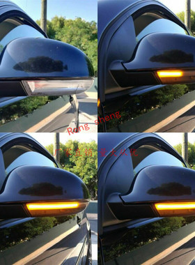 适用高尔夫5速腾jettaMK5B6迈腾倒车镜后视镜转向流光流水转向灯