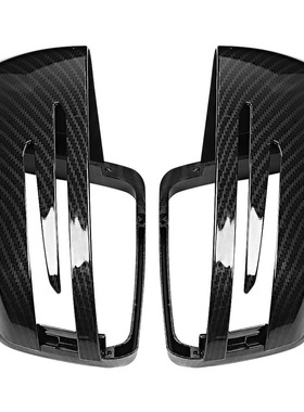 适用于奔驰A/B/C/E/S级 W204 W212倒车镜后视镜碳纤维水转印镜壳