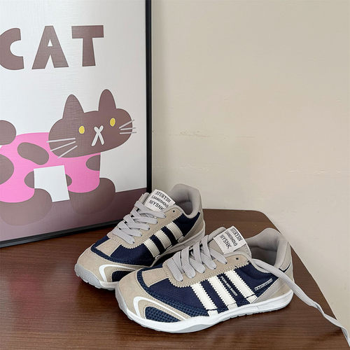 网面透气跑步鞋百搭运动休闲鞋男