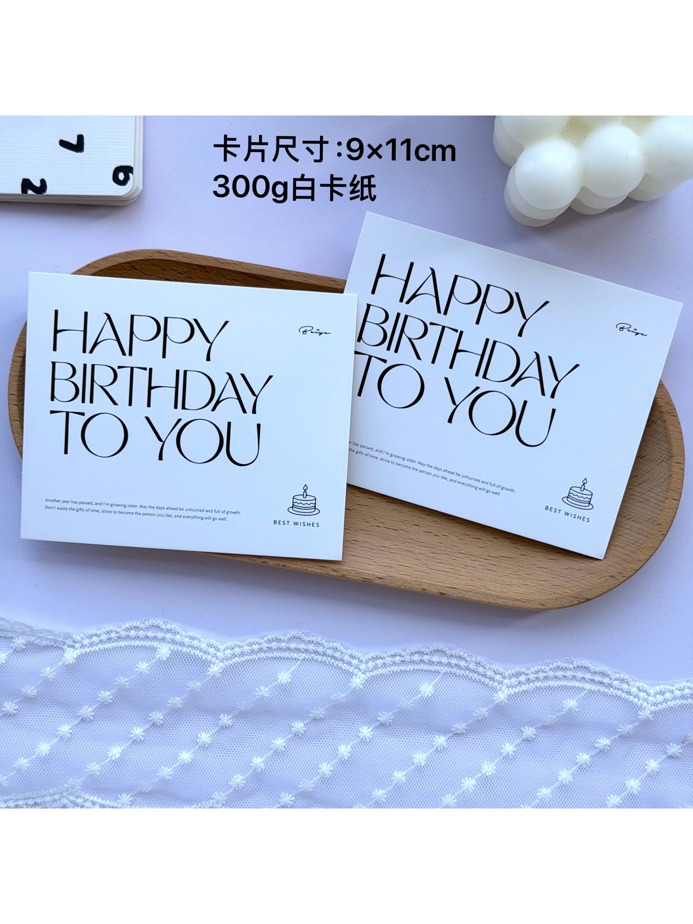 新款简约英文生日贺卡祝你生日快乐鲜花花束装饰卡片生日祝福卡片