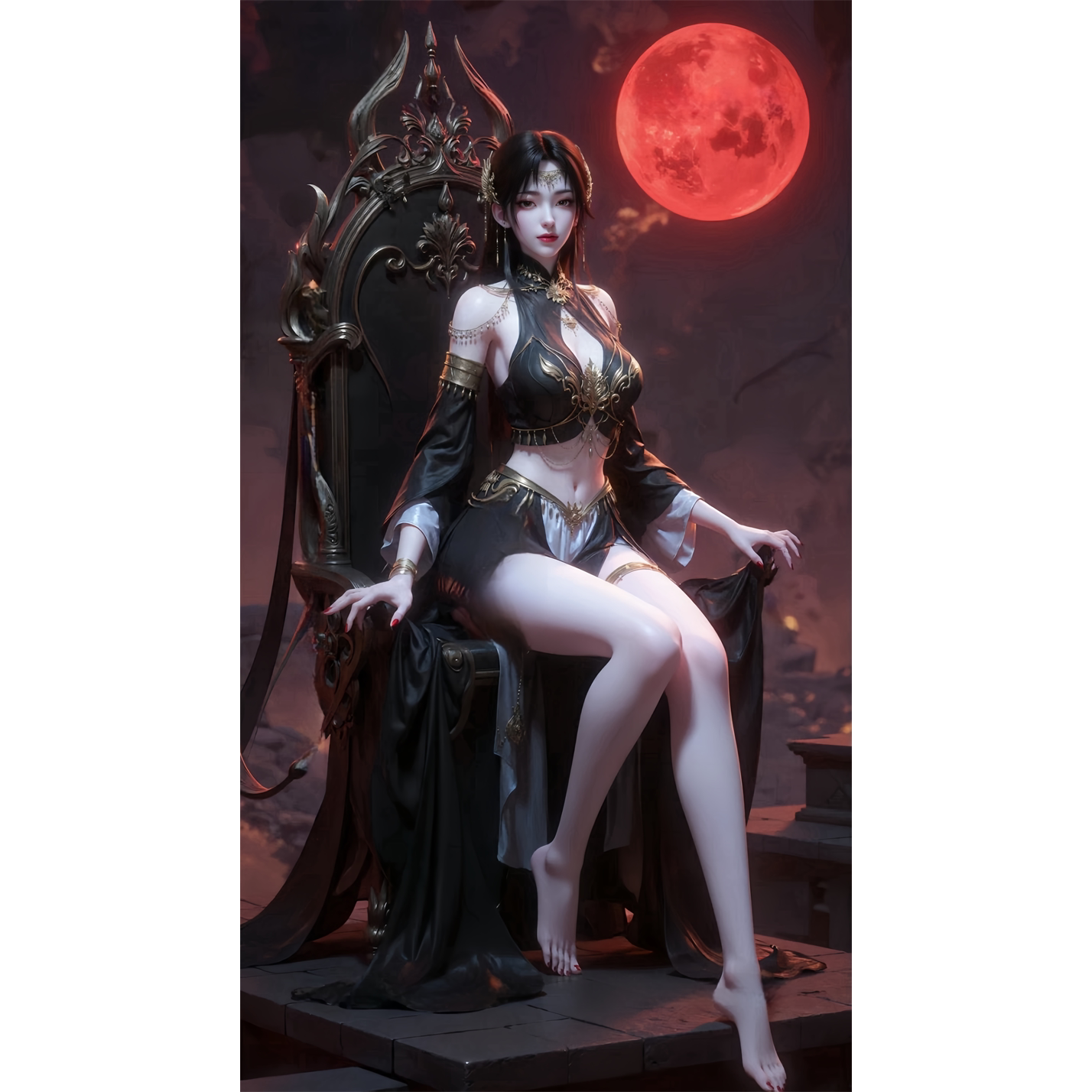 动漫火灵儿玉足海报卧室宿舍浴室卫生间墙面装饰美女贴画防水自粘图片