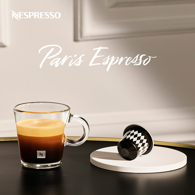 NESPRESSO雀巢胶囊咖啡 巴黎浓缩咖啡 进口意式浓缩黑咖啡10颗装 咖啡/麦片/冲饮 胶囊咖啡 原图主图