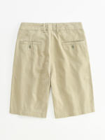 Hanxu Lyocell cotton casual shorts for men, summer loose straight-leg capri pants, breathable and versatile, solid color straight-leg for men thumbnail 5
