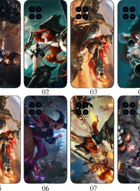 英雄联盟厄运小姐 适用 华为 nova8 SE/9C/7i/红米Note13/Pro+/K70/10A/6/OPPO A92/A72/Reno4/A15/A3手机壳