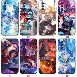 A11s A93 A32 OPPO K7x 王者荣耀安琪拉 A55 Reno4 A93s Pro A56 A55s A95 A52 Fin手机壳 适用